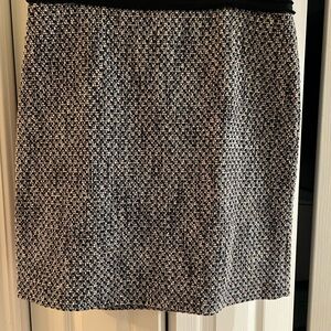Ann Taylor Black and White Pencil Skirt